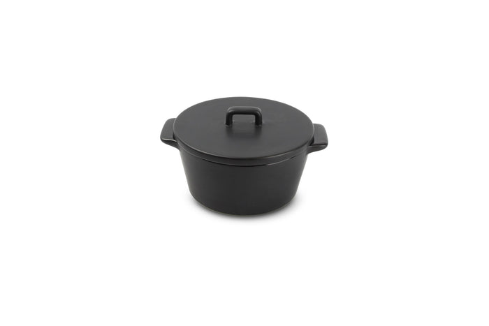 BonBistro Ardo Ovenschaal 15/10xH5,5cm met deksel zwart