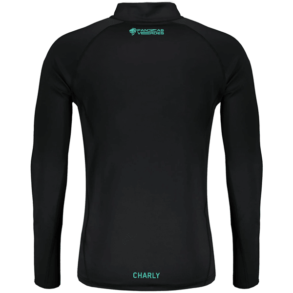 Charly Leon Training Top Jacket 23/24 (Black/Green) | SoccerWearhouse
