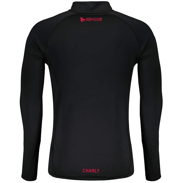 Charly Xolos Training Top Jacket 23/24 (Black/Red) | SoccerWearhouse