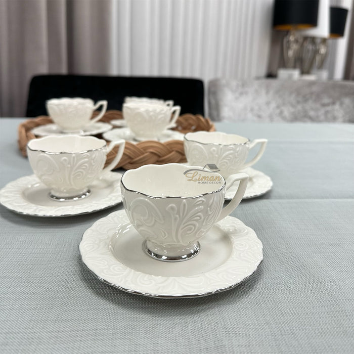 IPEK IPEK ESPRESSOSET 12 DELIG | 6 PERSOONS ZILVER