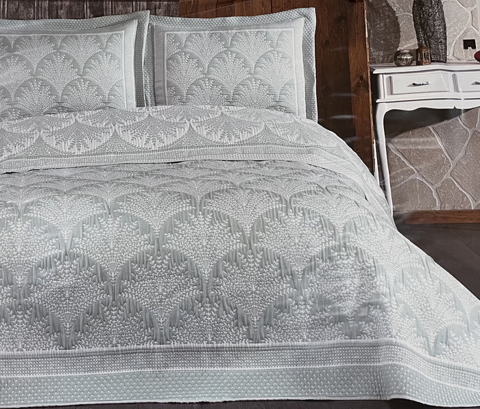 IPEKCE Ipekce Iris Bedspreiset 3 Delig Mint