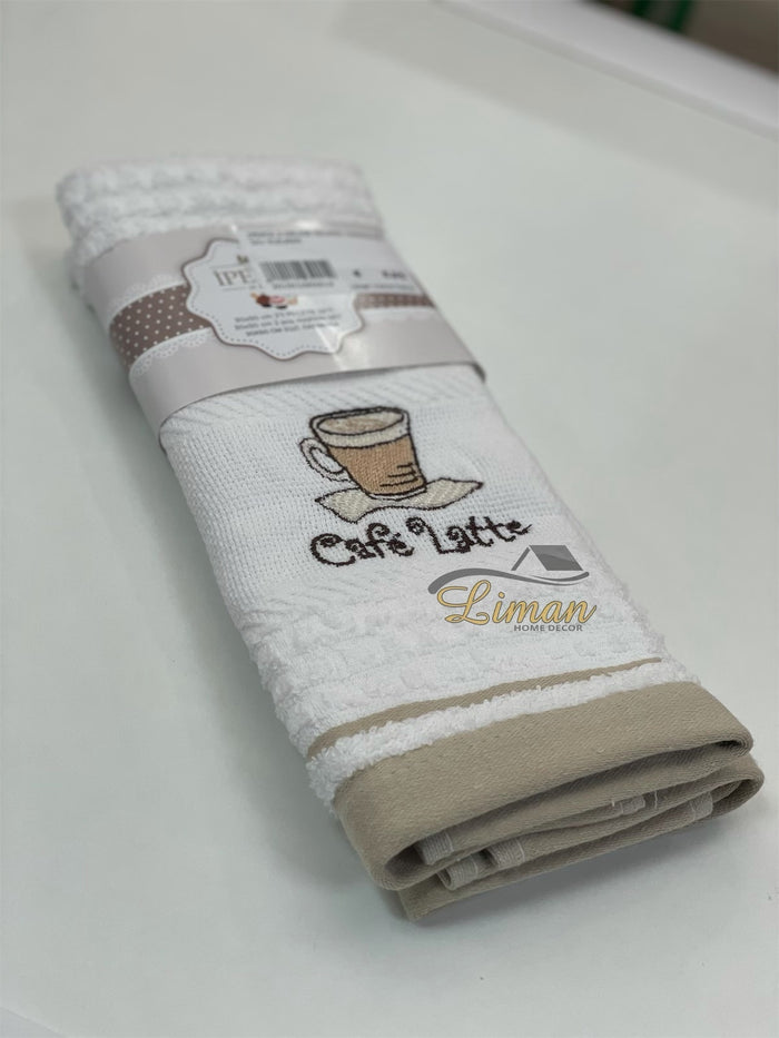 IPEKCE Ipekce Keuken Handdoek 30 x 50 Cm 2 Delig Beige