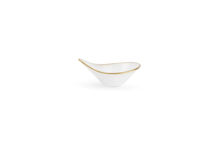 S|P Collection Kom 12xH5cm glas wit Glint