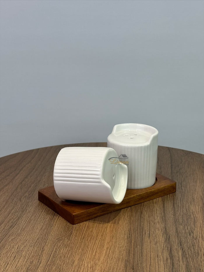 Bavary Line Zout & Peperset met Acacia Stand