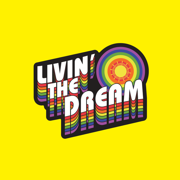 Living the Dream Sticker by Pride Socks