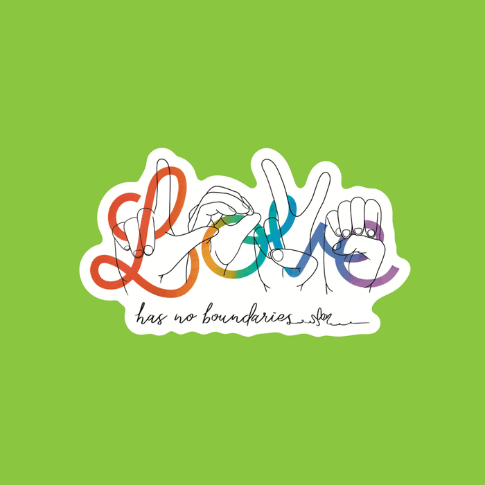 Love Has No Boundaries Sticker by Pride Socks
