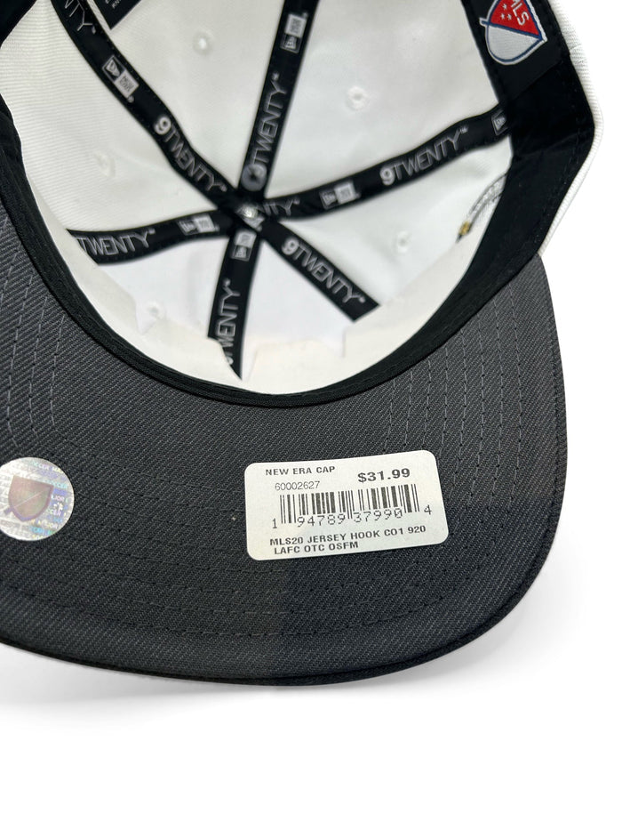 New Era LAFC 9Twenty Adjustable Hat (White/Dark Grey) | SoccerWearhouse