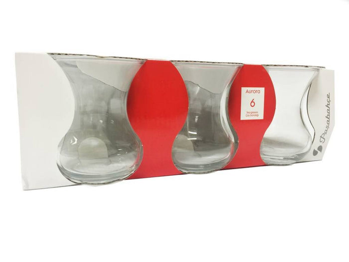 PASABAHCE PASABAHCE AURORA 6-DLG THEEGLAZEN SET 42471