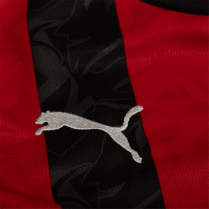 Puma Bondo Men's AC Milan Home Jersey w/ Champions League Patches 25/26 (Red/Black) | SoccerWearhouse
