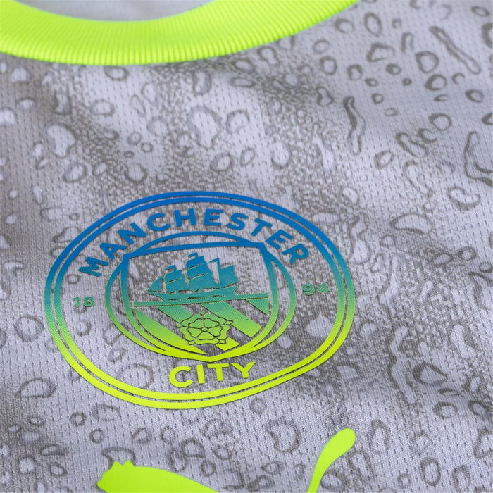 Puma Men's Manchester City Lewis Third Jersey w/ EPL + No Room For Racism Patches 25/26 (Cool Weather/Pro Green) | SoccerWearhouse