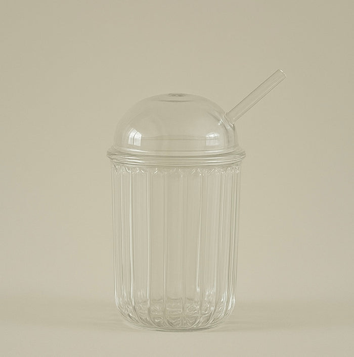 Bavary Vera ijskoffieglas met rietje en deksel | 500 ml | 1 stuk