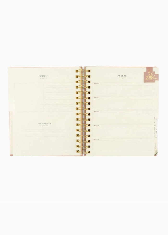 12-Month Undated Spiral Planner Sonora Theme FF Home & Lifestyle