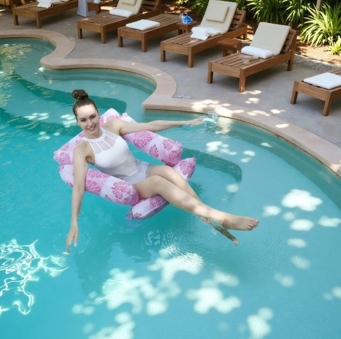 3 Packs Inflatable Pool Floats Adults 4-in-1 Multi-Purpose Pool Floats PVC Water Hammock Lounge Floaties