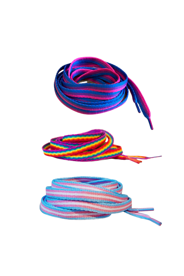 3 Pairs of Shoelaces by Pride Socks