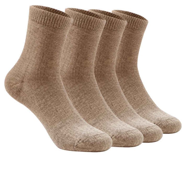 4 Pairs Men Women Merino Wool Hiking Socks Thermal Warm Crew Winter Boot Sock Gift Comfy Boot Work Socks