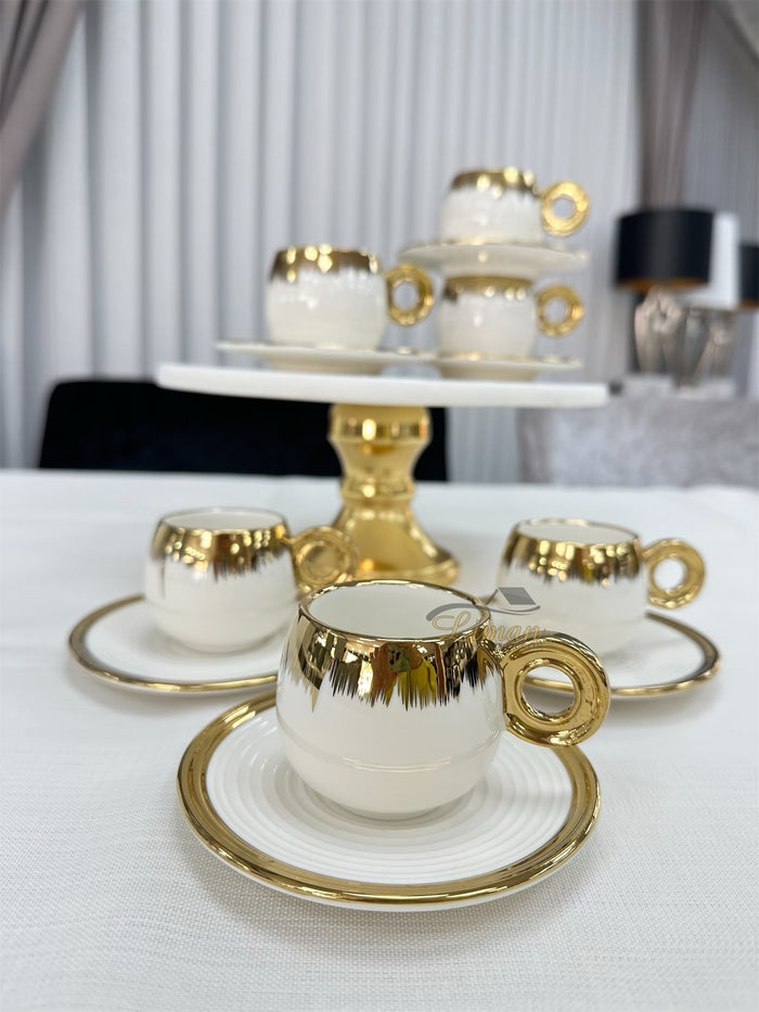 ACR ACR Venus Espressoset 12 Delig | 6 Persoons Goud