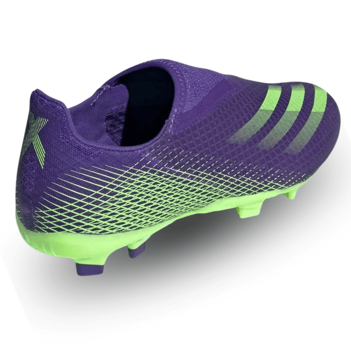 adidas Jr. X Ghosted .3 LL FG Soccer Cleats (Energy Ink/Signal Green) | SoccerWearhouse