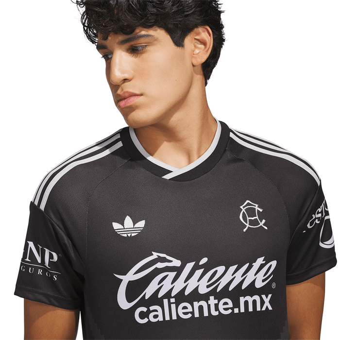 adidas Mens Club America Away Jersey 26/27 (Black/Carbon) | SoccerWearhouse