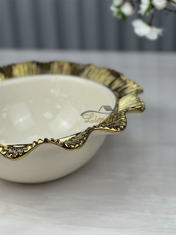 Liman Home Decor - Liman Online ARABIA SALADEKOM ROND GOUD
