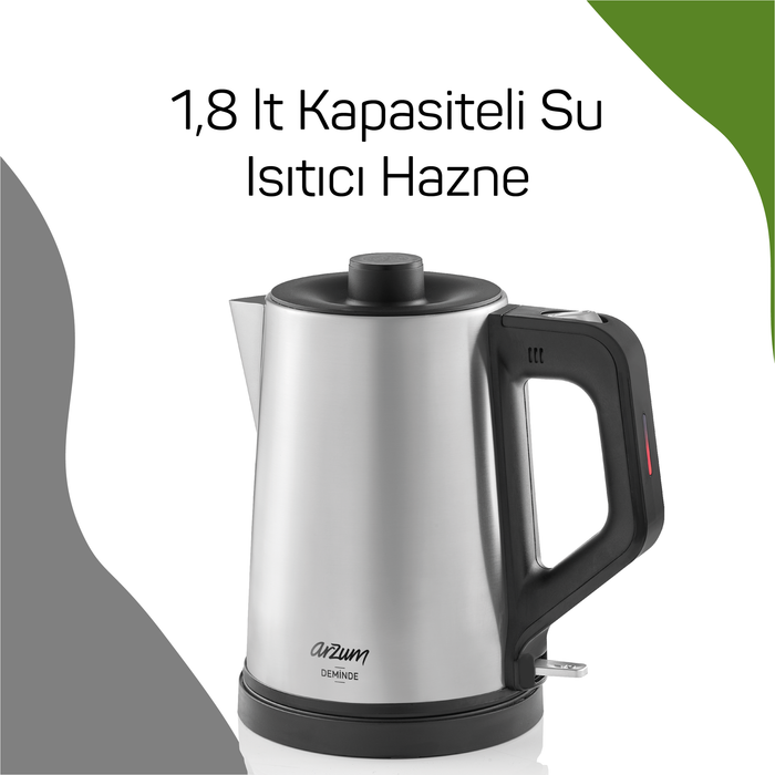 ARZUM Arzum Deminde  Elektrische Theepot 1,0 / 1,8 Liter