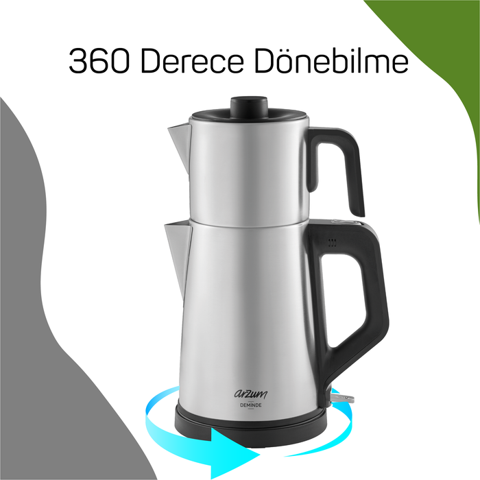 ARZUM Arzum Deminde  Elektrische Theepot 1,0 / 1,8 Liter