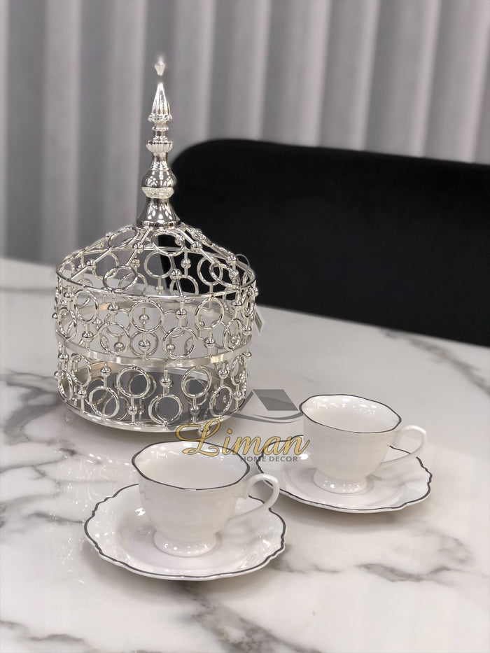 BRICARD PORCELAIN BRICARD LECCI ESPRESSO SET 12-DELIG