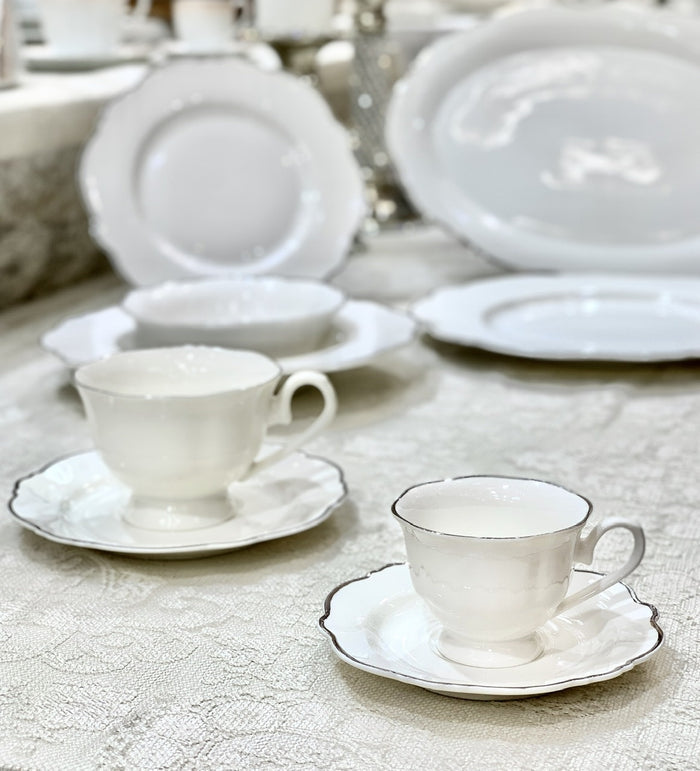 BRICARD PORCELAIN BRICARD LECCI ESPRESSO SET 12-DELIG