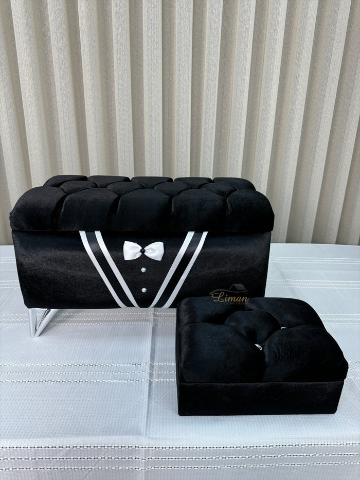 Liman Home Decor - Liman Online Bruidegomkisten Zwart 2 Delig