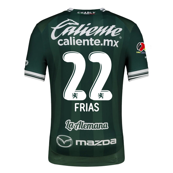 Charly Adonis Frias Men's Leon FC Home Jersey 25/26 w/ BBVA Liga Patch (Green) | SoccerWearhouse