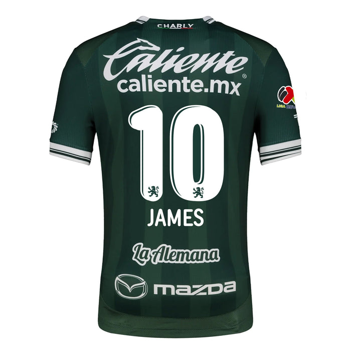 Charly James Rodriguez Men's Leon FC Home Jersey 25/26 w/ BBVA Liga Patch (Green) | SoccerWearhouse
