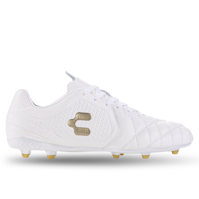 Charly Legendario 2.0 LT Soccer Cleats (White/Gold) | SoccerWearhouse
