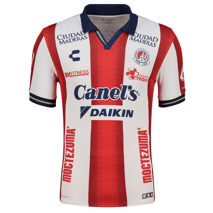 Charly Men's Atletico San Luis Home Jersey 25/26 (White/Red) | SoccerWearhouse