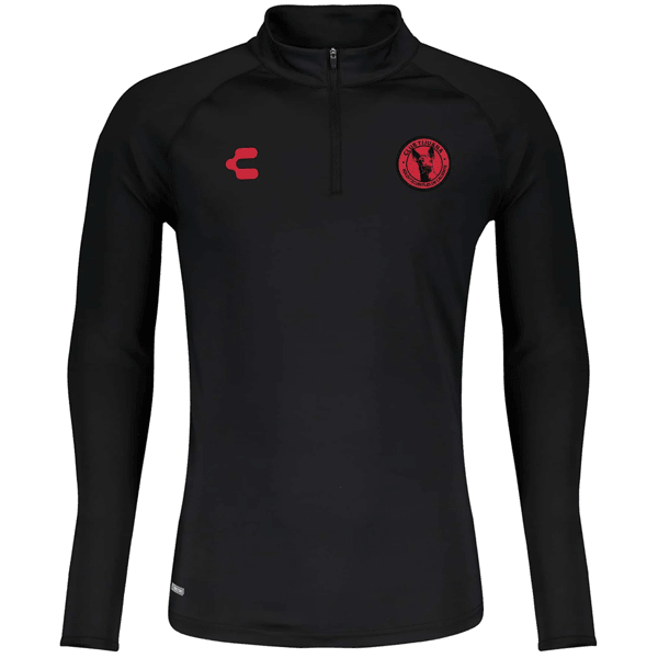 Charly Xolos Training Top Jacket 23/24 (Black/Red) | SoccerWearhouse