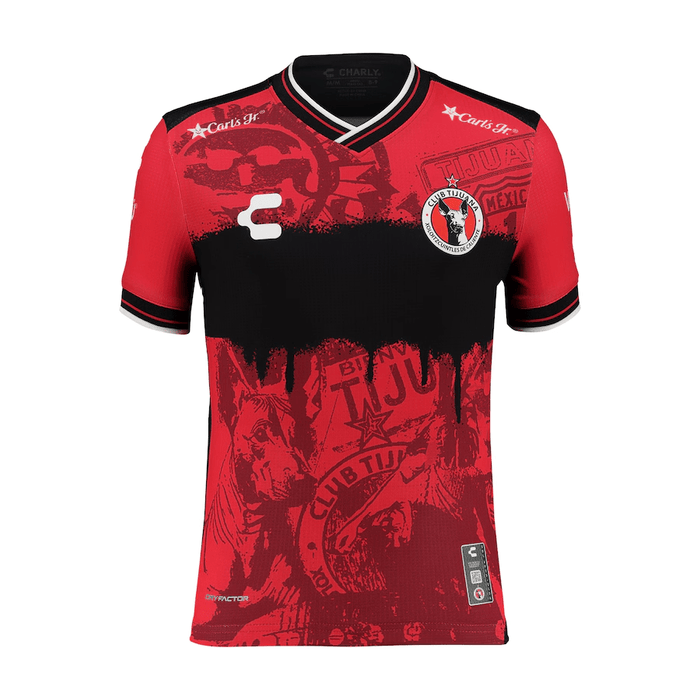 Charly Youth Xolos De Tijuana Home Jersey 25/26 (Red/Black) | SoccerWearhouse