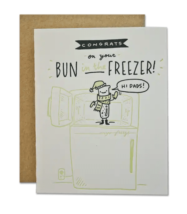 Congrats On Your Bun In The Freezer! Dad Version Card by Pride Socks