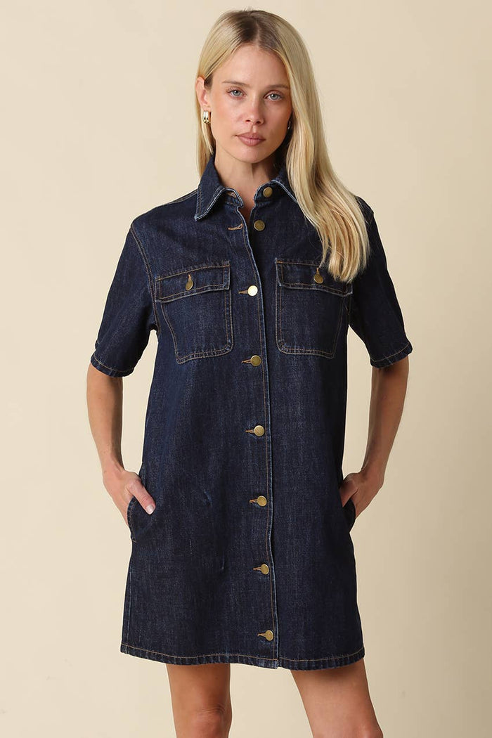 Demi Denim Shirt Dress