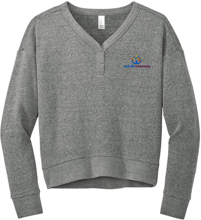 District Women’s Perfect Tri Fleece V-Neck Sweatshirt
