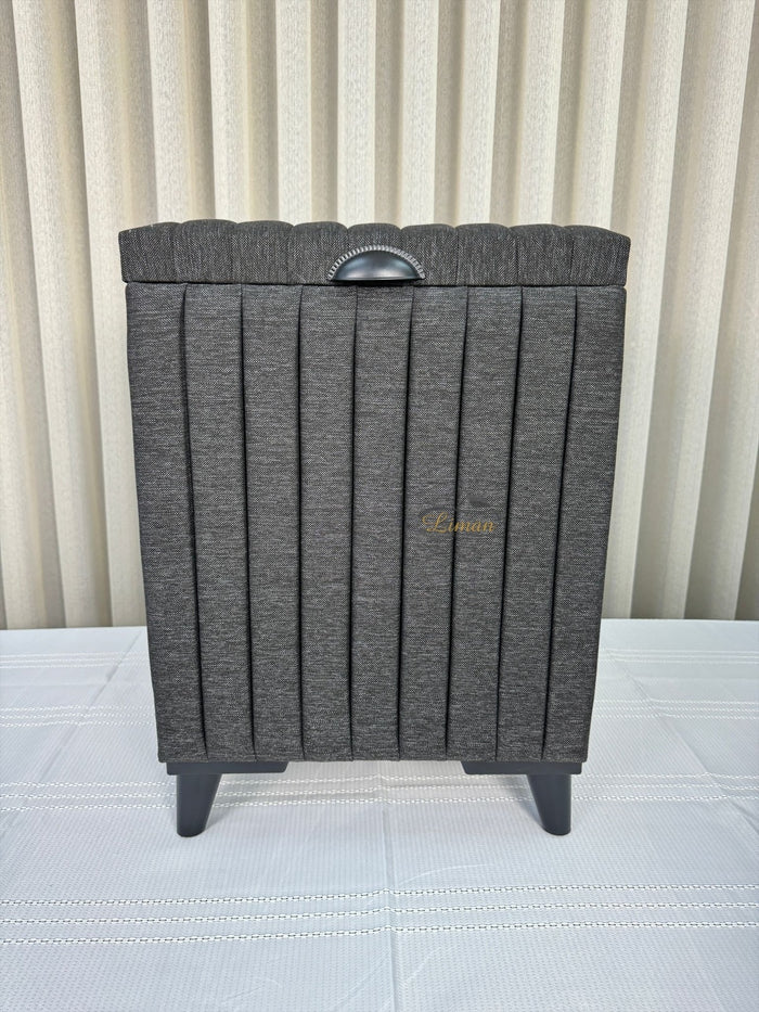 Liman Home Decor - Liman Online ELEGANCE WASMAND / OPBERGMAND GRIJS