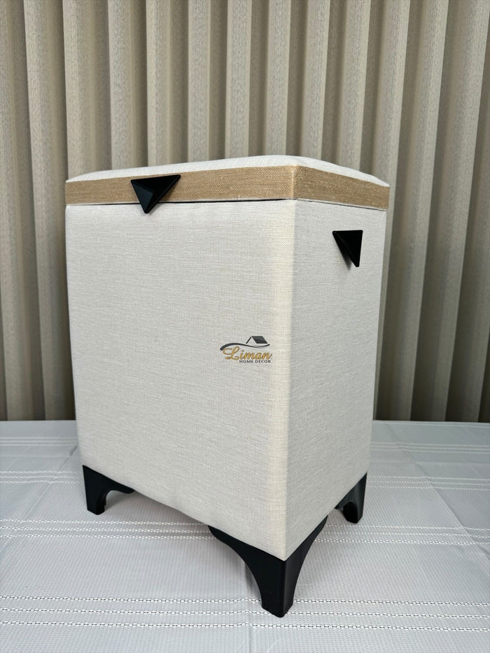 Liman Home Decor - Liman Online ELEGANCE WASMAND / OPBERGMAND WIT