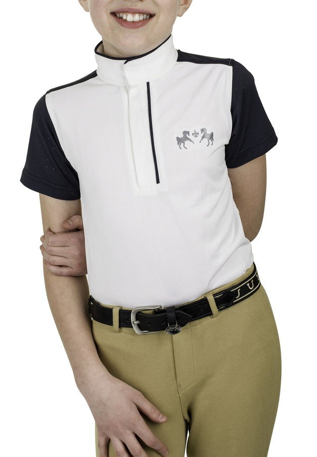 Equine Couture Children'S Magda Equicool Short Sleeve Show Shirt_1