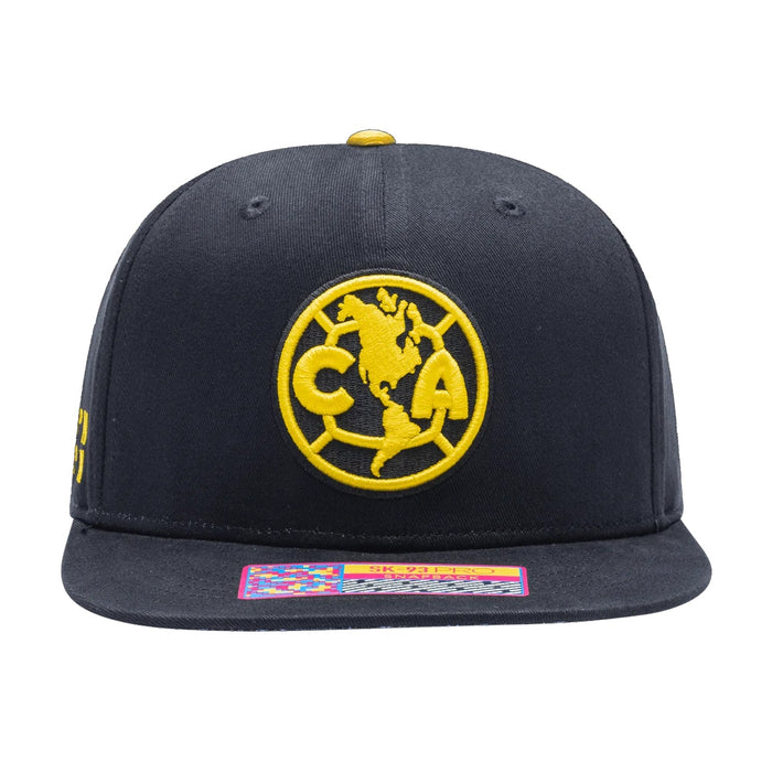 Fan Ink Club America Locale Snapback Hat (Black) | SoccerWearhouse