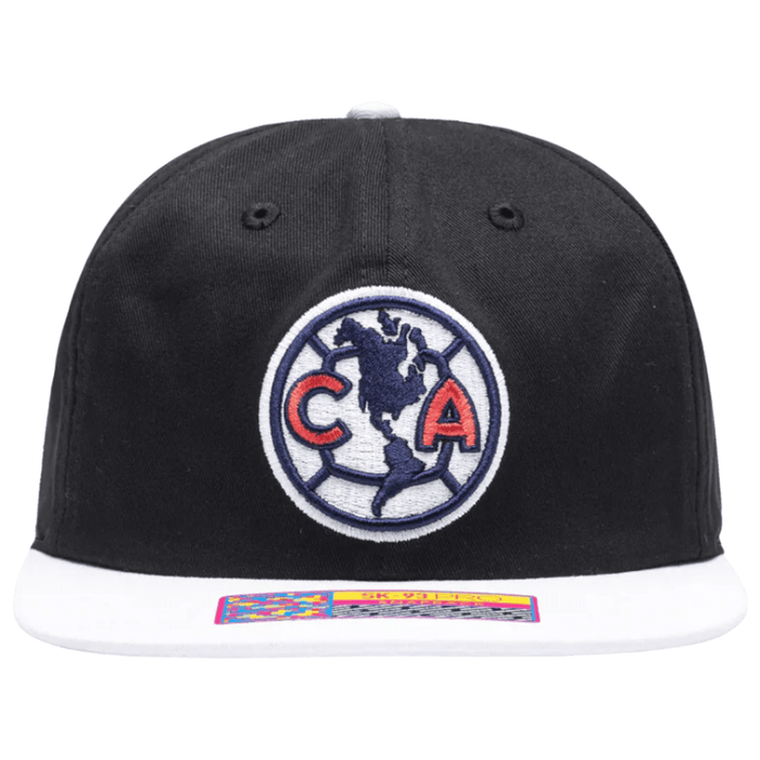 Fan Ink Club America Swingman Snapback Hat (Black/White) | SoccerWearhouse