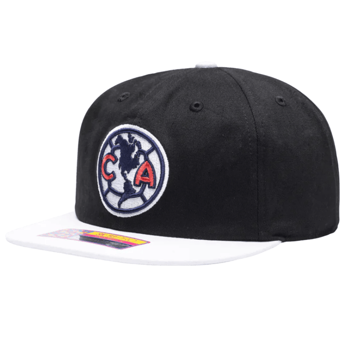 Fan Ink Club America Swingman Snapback Hat (Black/White) | SoccerWearhouse