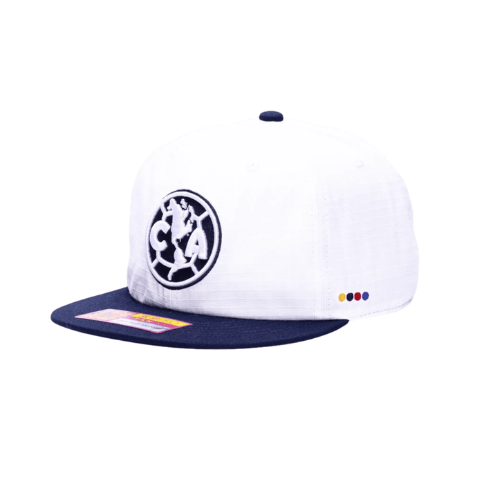 Fan Ink Club America Swingman Snapback Hat (White/Navy) | SoccerWearhouse