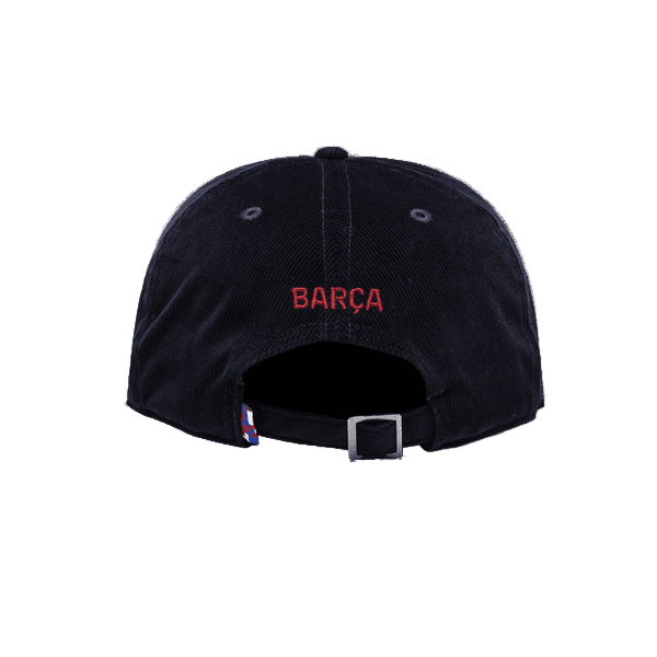 Fan Ink FC Barcelona Snow Beach Snapback Adjustable Hat (Navy) | SoccerWearhouse