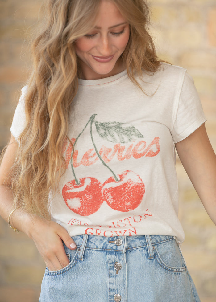 Free People® Nova Cherry Graphic Tee FF Tops