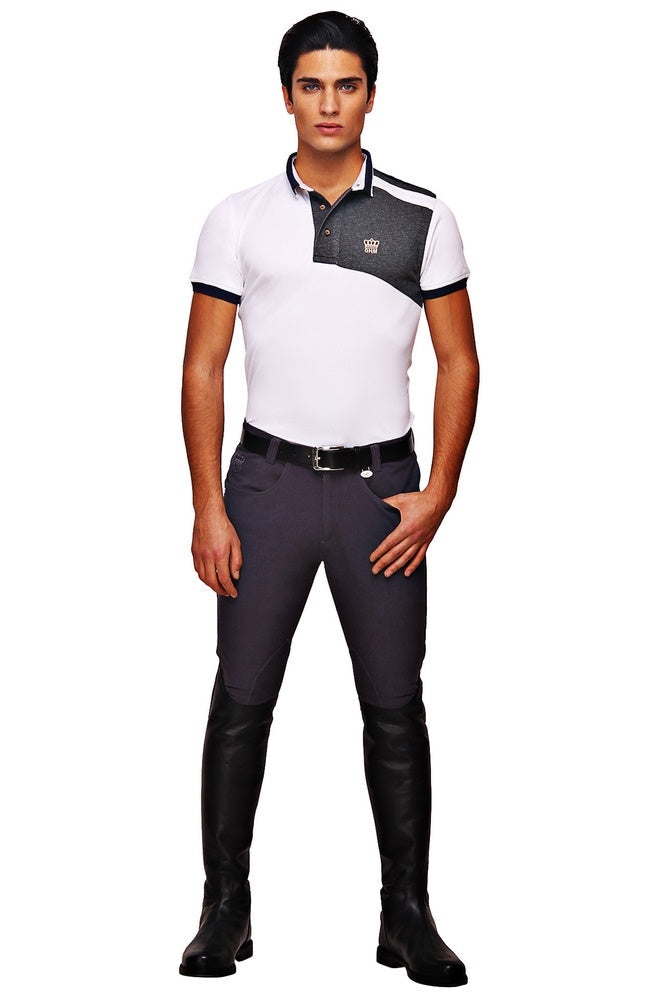George H Morris Men's Grand Prix Knee Patch Breeches - Breeches.com