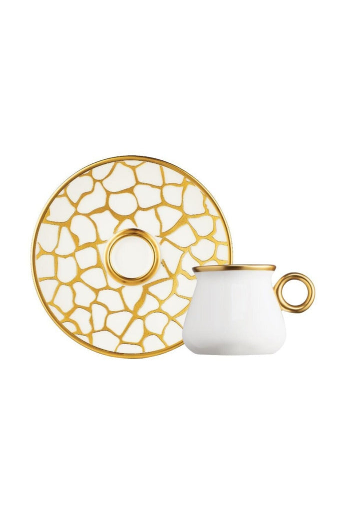 Glazze Glazze Larisa Wit Espressoset 12 Delig | 6 Persoons