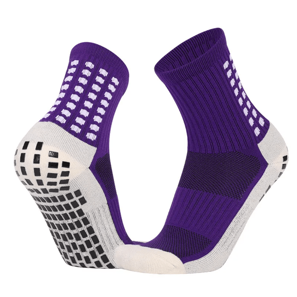 Grip Anti - Slip Socks (Purple) | SoccerWearhouse