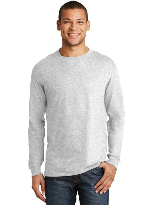 Hanes Beefy-T 100% Cotton Long Sleeve T-Shirt